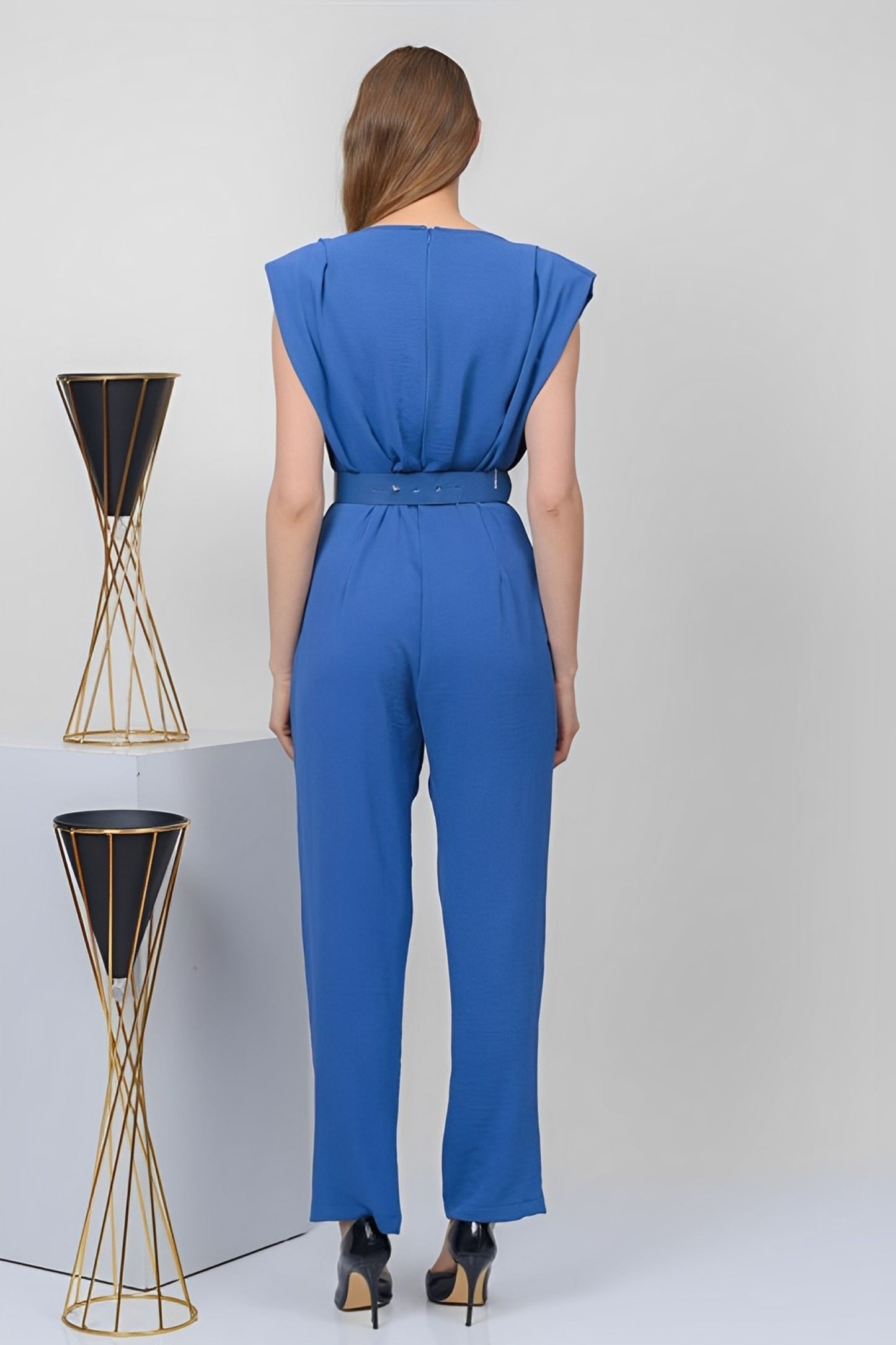 Sleeves comfort Jumpsuit - Navi