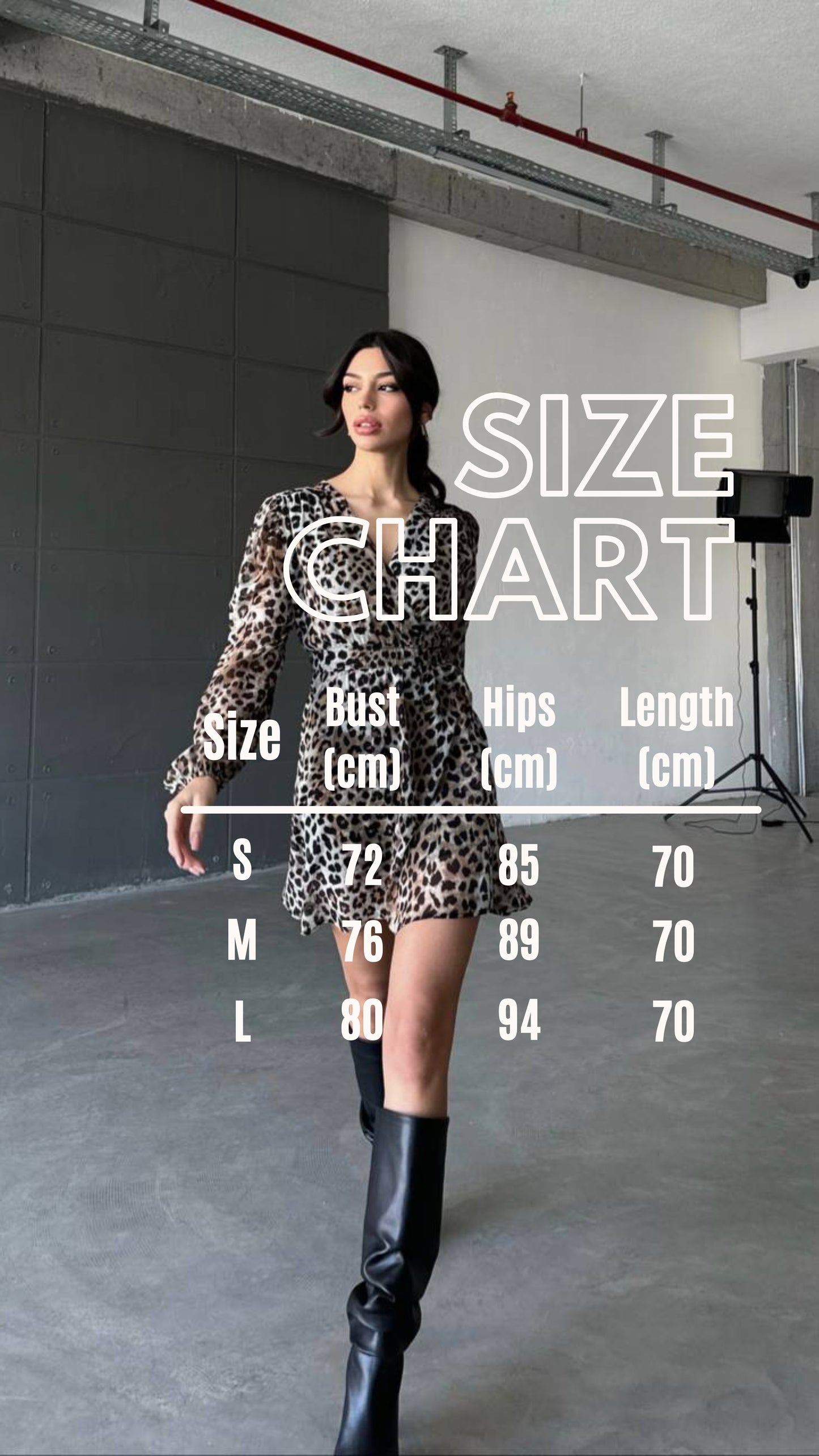 Leopard patterned mini dress