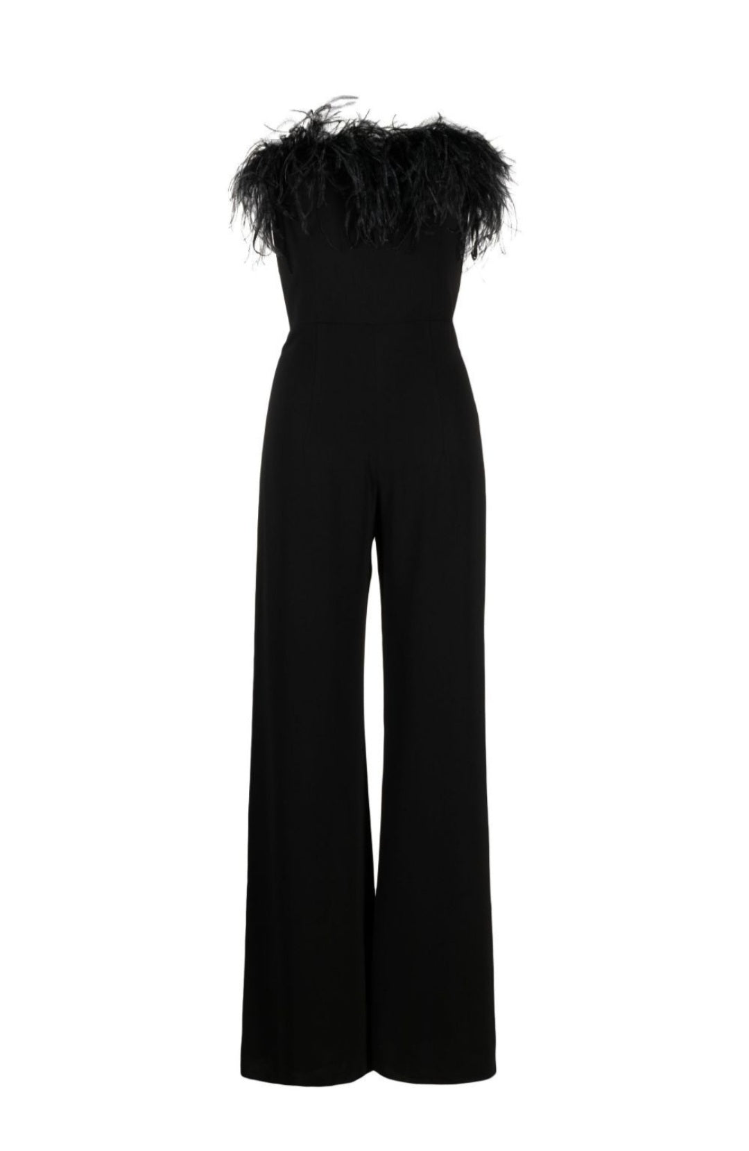 Feathers off shoulder jumpsuit