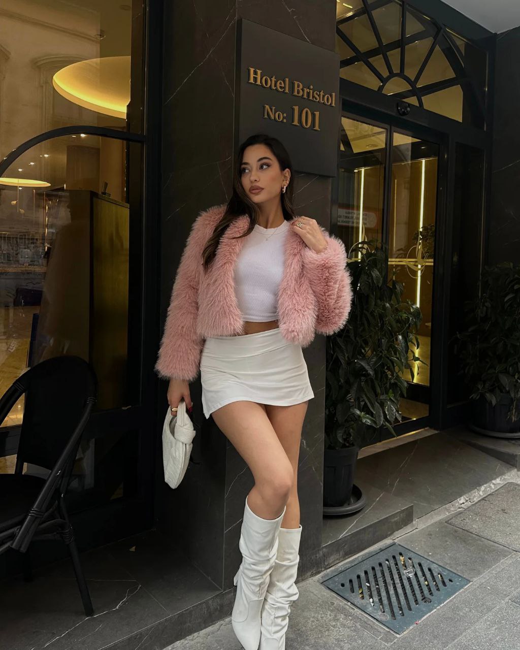 Turkish fur jacket-Pink