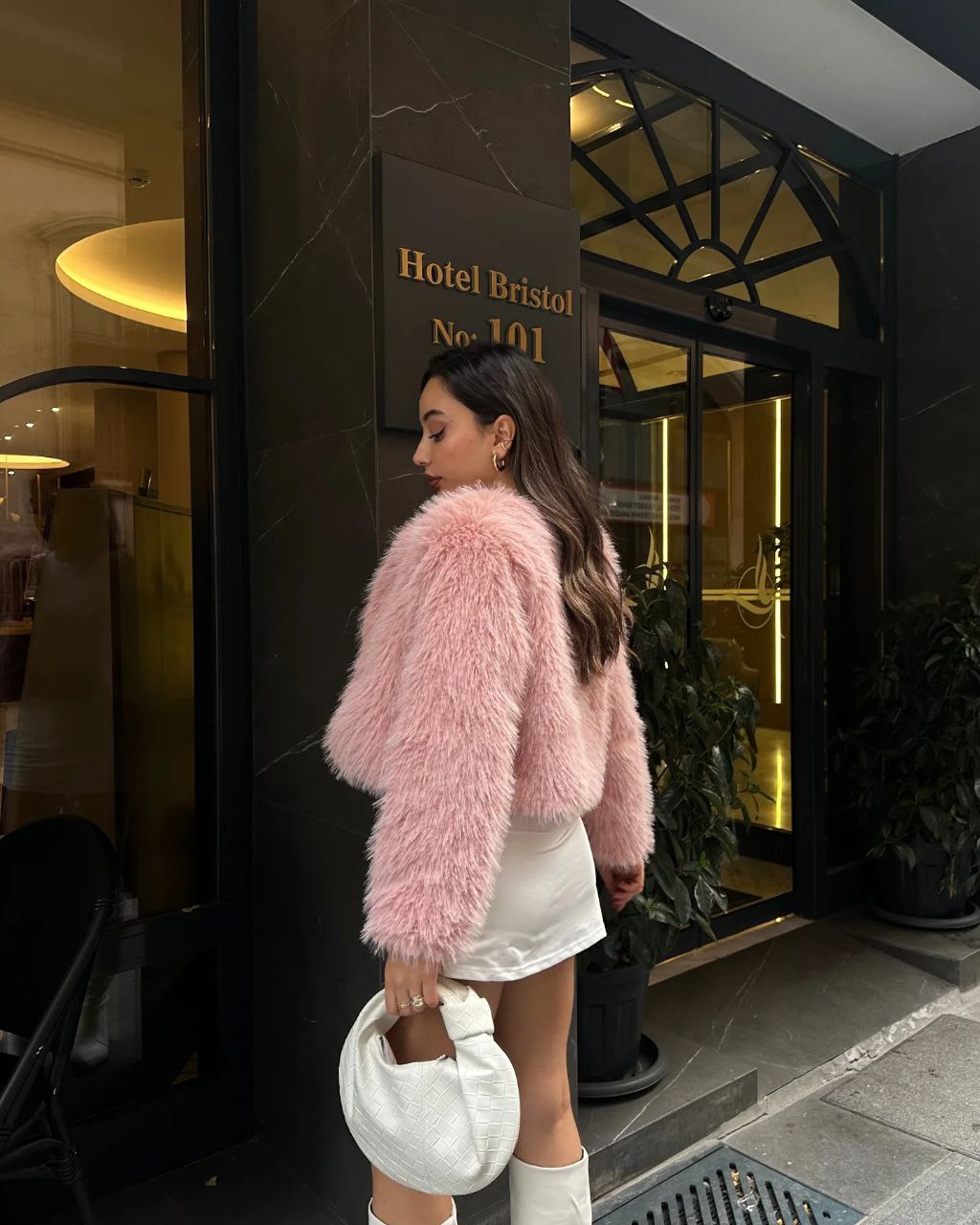 Turkish fur jacket-Pink