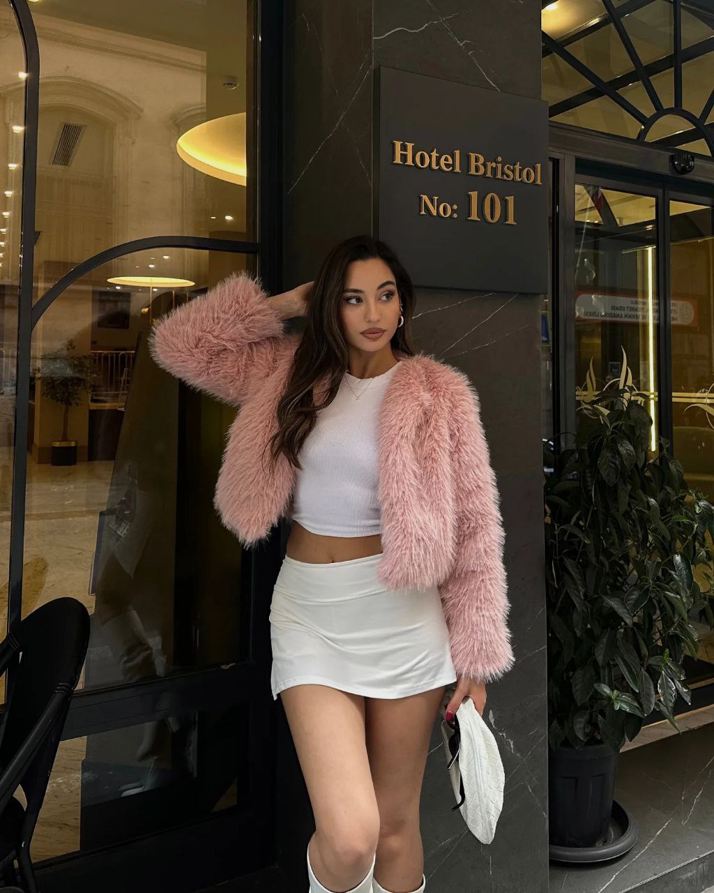 Turkish fur jacket-Pink